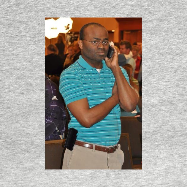 Black Guy on the Phone by FlashmanBiscuit